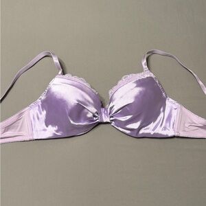 US-34C/JP-D75  Japanese Brand Cute Satin Bow Shape Push Up Bra